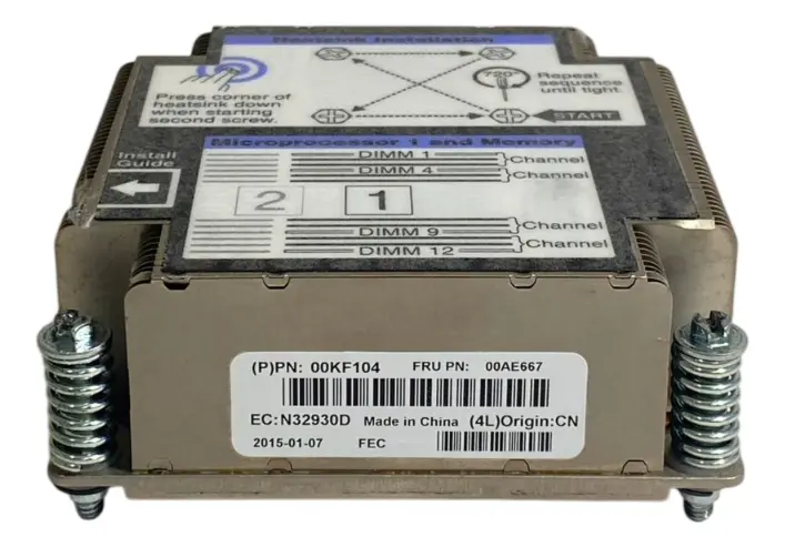 Dissipador Traseiro IBM CPU 1 Flex System X240 M5 00AE667 00KF104 - Imagem 2