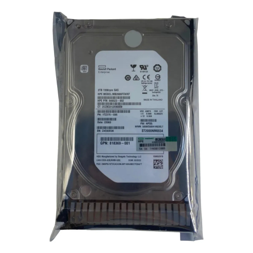 Hd Servidor Hp 2tb 7.2k 3,5 Sas 6gb 878674-001 - Imagem 3