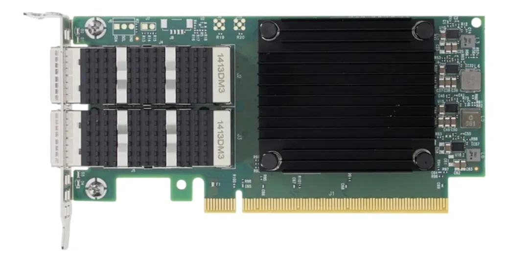 Placa de Rede Mellanox ConnectX-6 DX 100GB QSFP56 2-Port CX623106A - Imagem 2