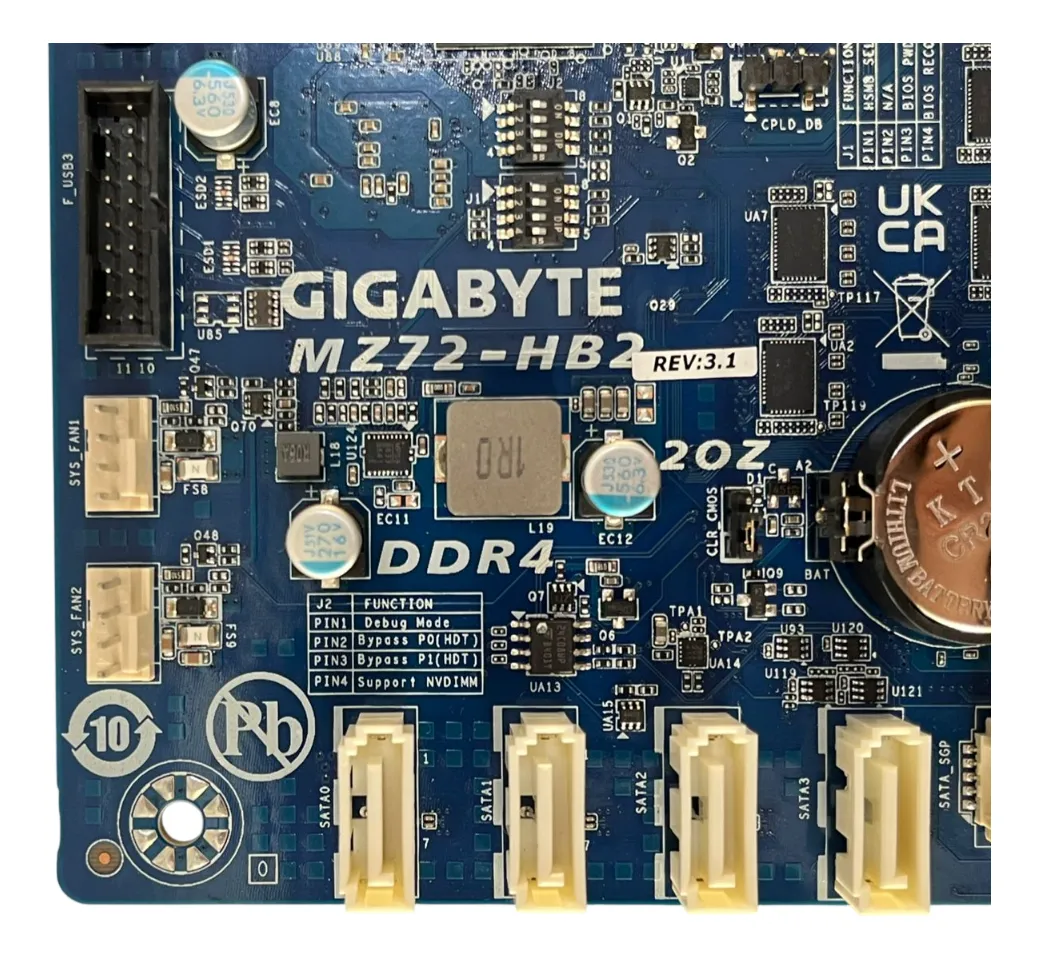 Placa Mãe Gigabyte E-ATX SP3 LGA-4094 DDR4 MZ72-HB2 - Imagem 5