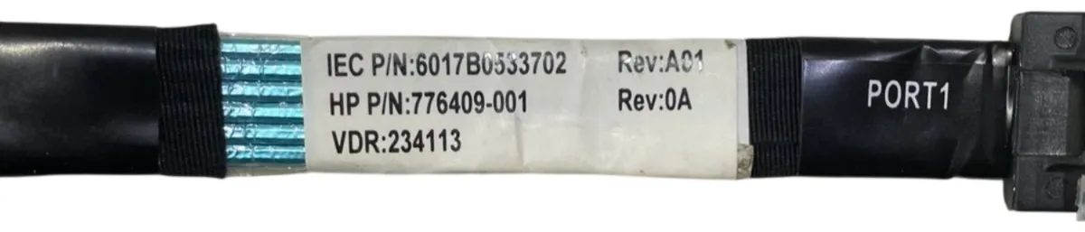 Kit 6 Cabo Mini-SAS p/ HBA H200 P400 HP DL380 G9 G10 784629-001 - Imagem 6