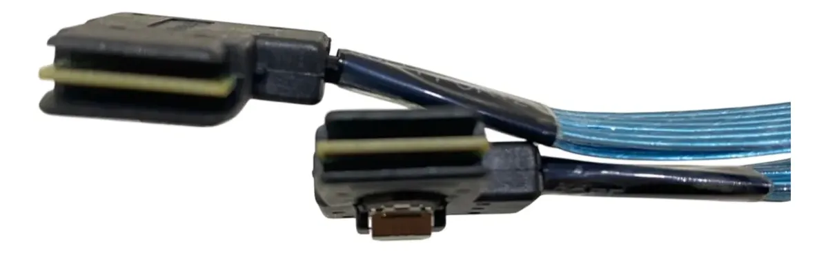 Kit 6 Cabo Mini-SAS p/ HBA H200 P400 HP DL380 G9 G10 784629-001 - Imagem 2