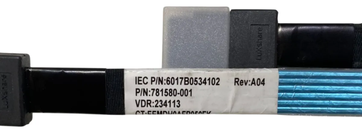 Kit 6 Cabo Mini-SAS p/ HBA H200 P400 HP DL380 G9 G10 784629-001 - Imagem 3