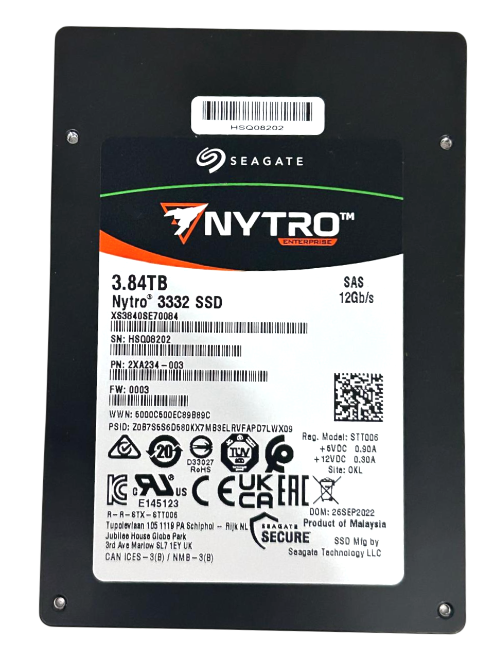 SSD Seagate Nytro 3332 3.84TB 2,5 SAS 12GB XS3840SE70084 - Imagem 2