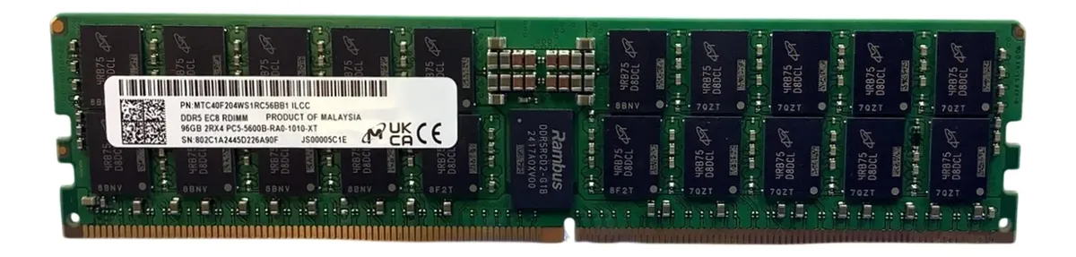 Memória MICRON 96GB 2RX4 DDR5-5600 RDIMM MTC40F204WS1RC56BB1 - Imagem 3