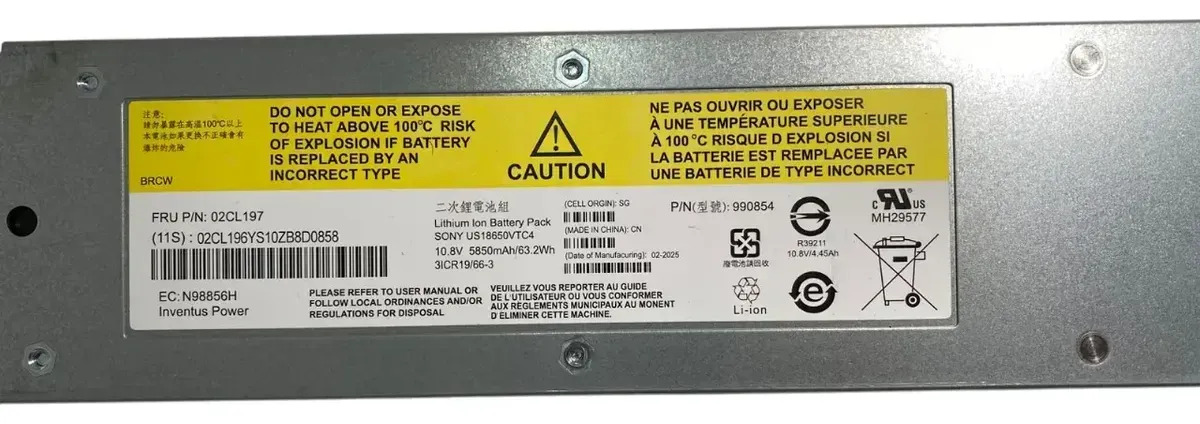 IBM Bateria flash 840/900 02CL197 02CL196 02CL030 novo - Imagem 5
