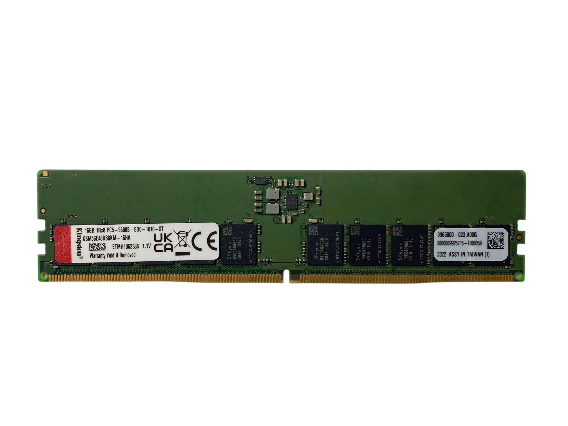 Memória Servidor 16GB 1Rx8 DDR5-5600 UDIMM R360 T160 T360 - Imagem 3