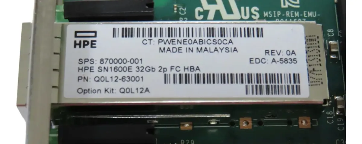 HBA HP SN1600E 32GB FC SFP+ 2-Port 870000-001 Q0L12-63001 COM GBIC - Imagem 4