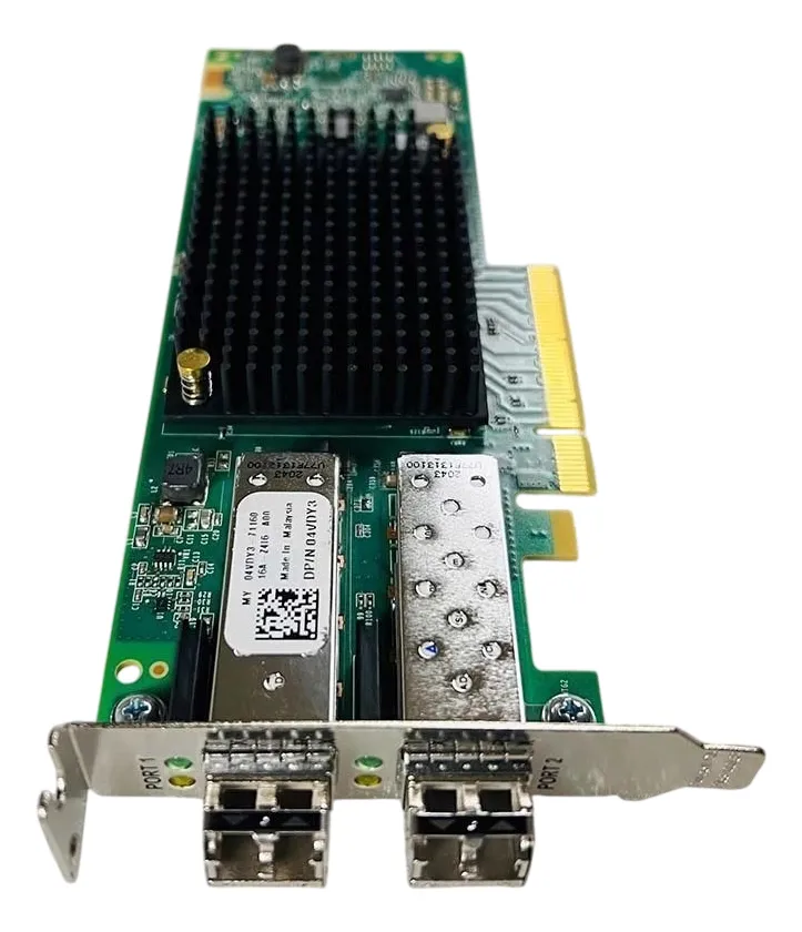 Placa HBA DELL Emulex LPE35002 32GB SFP+ 2-Port 04VDY3 COM GBIC - Imagem 3