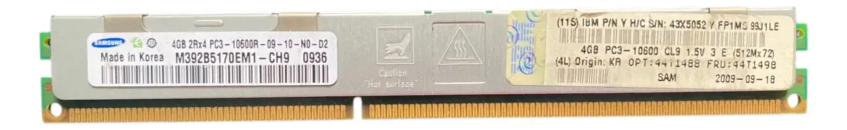 Memória Cache IBM Blade HS 4GB 2Rx4 DDR3-1333 VLP RDIMM 44T1498 - Imagem 3