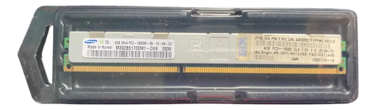 Memória Cache IBM Blade HS 4GB 2Rx4 DDR3-1333 VLP RDIMM 44T1498 - Imagem 2