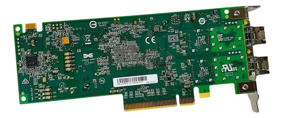 Placa HBA DELL Emulex LPE35002 32GB SFP+ 2-Port 04VDY3 COM GBIC - Imagem 2