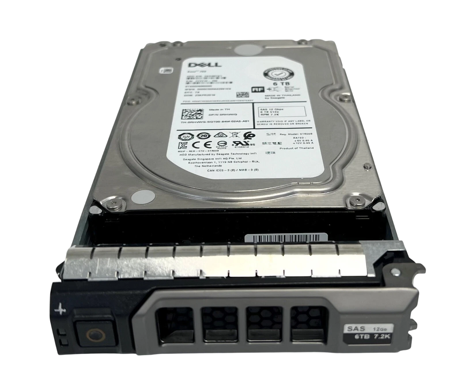 HD DELL 6TB 7.2k 3,5 SATA 6GBPs 0RHVWG RHVWG NOVO - Imagem 2