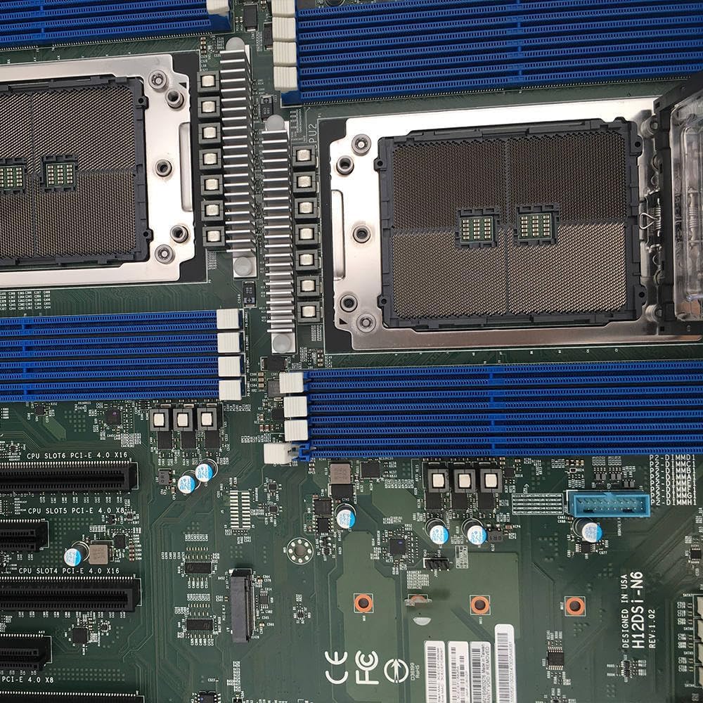 Placa Mãe Supermicro AMD EPYC 1GB 2-Port H12DSI-N6 - Imagem 4